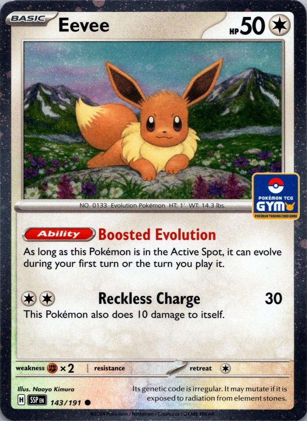 Surging Sparks Eevee [Gym-Stamp] Pokémon card